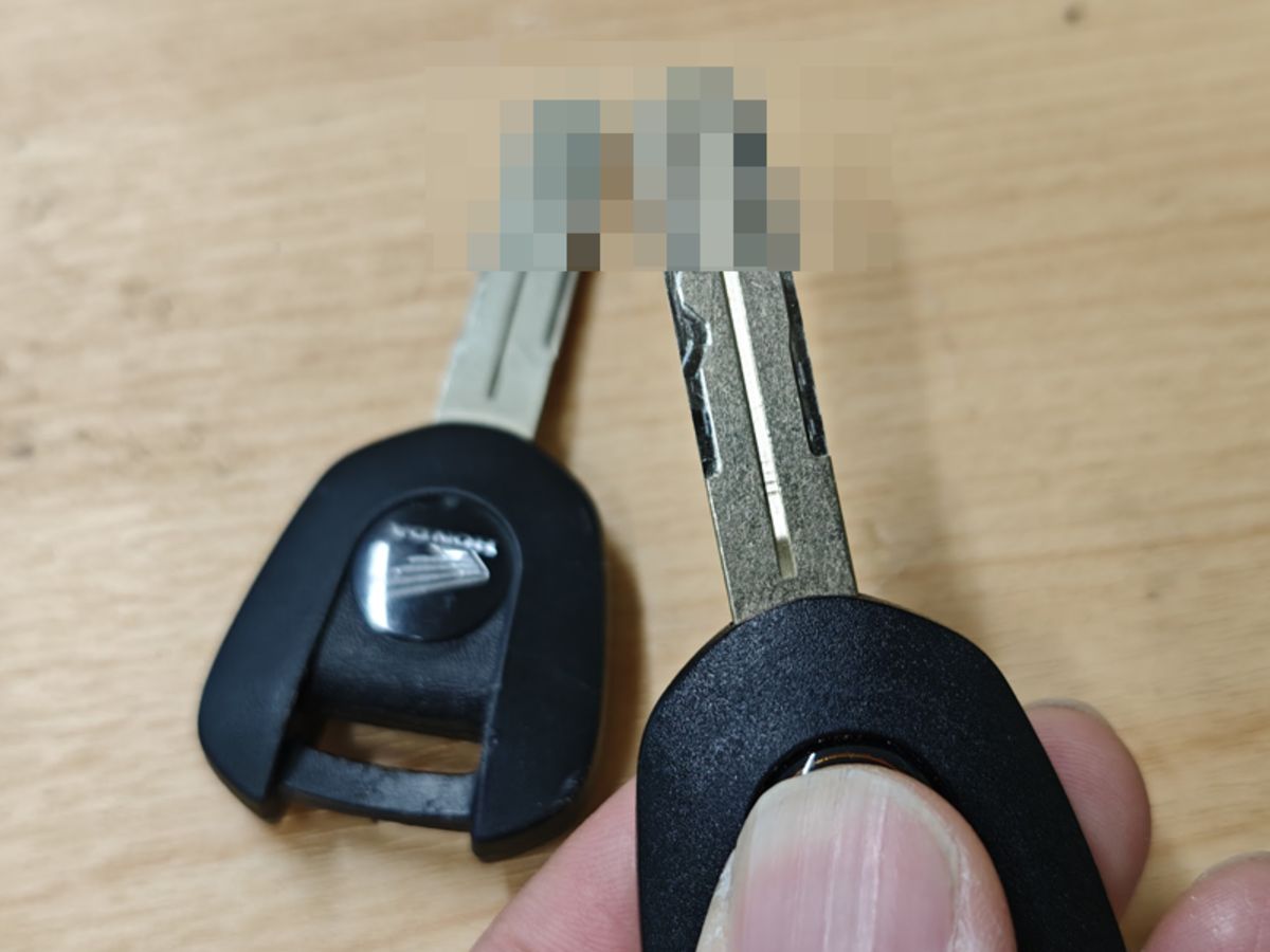 CB250R ウェーブキー合鍵（スペアキー）作製